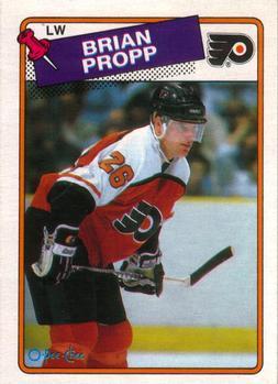 #168 Brian Propp - Philadelphia Flyers - 1988-89 O-Pee-Chee Hockey