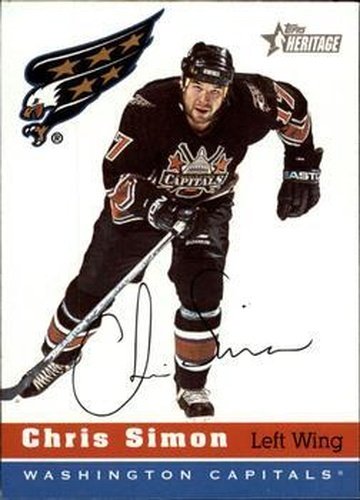 #168 Chris Simon - Washington Capitals - 2000-01 Topps Heritage Hockey
