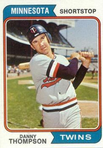 #168 Danny Thompson - Minnesota Twins - 1974 Topps Baseball