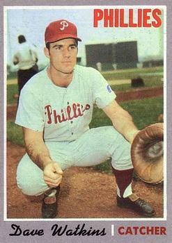 #168 Dave Watkins - Philadelphia Phillies - 1970 Topps Baseball