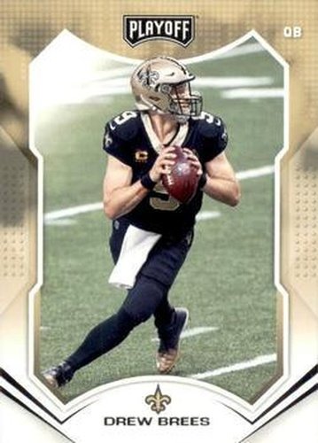 #168 Drew Brees - New Orleans Saints - 2021 Panini Playoff Football