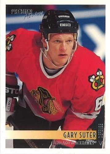 #168 Gary Suter - Chicago Blackhawks - 1994-95 Topps Premier Hockey