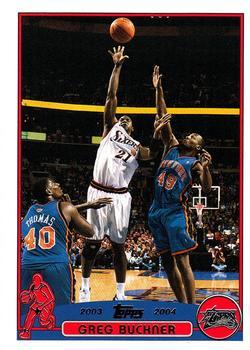 #168 Greg Buckner - Philadelphia 76ers - 2003-04 Topps Basketball