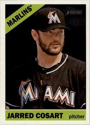 #168 Jarred Cosart - Miami Marlins - 2015 Topps Heritage Baseball