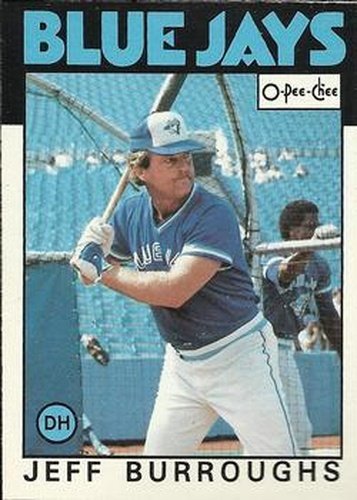 #168 Jeff Burroughs - Toronto Blue Jays - 1986 O-Pee-Chee Baseball