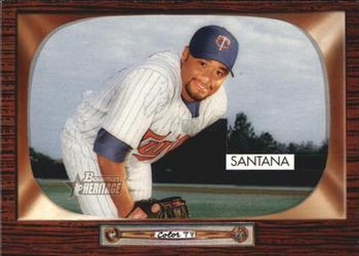 #168 Johan Santana - Minnesota Twins - 2004 Bowman Heritage Baseball