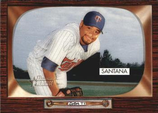 #168 Johan Santana - Minnesota Twins - 2004 Bowman Heritage Baseball