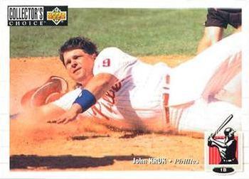 #168 John Kruk - Philadelphia Phillies - 1994 Collector's Choice Baseball