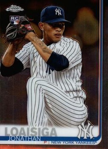 #168 Jonathan Loaisiga - New York Yankees - 2019 Topps Chrome Baseball