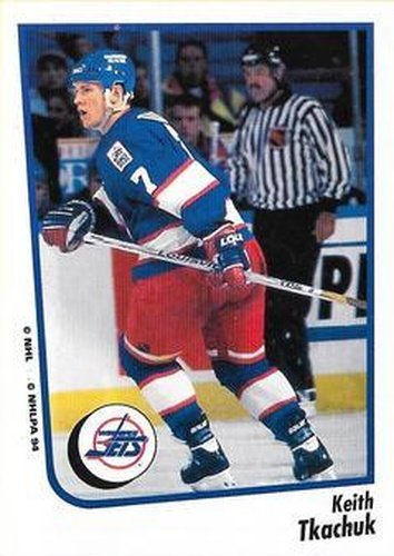 #168 Keith Tkachuk - Winnipeg Jets - 1994-95 Panini Hockey Stickers
