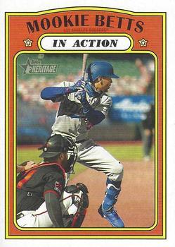 #168 Mookie Betts - Los Angeles Dodgers - 2021 Topps Heritage Baseball