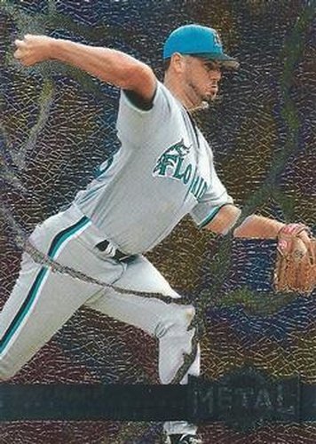#168 Pat Rapp - Florida Marlins - 1996 Metal Universe Baseball