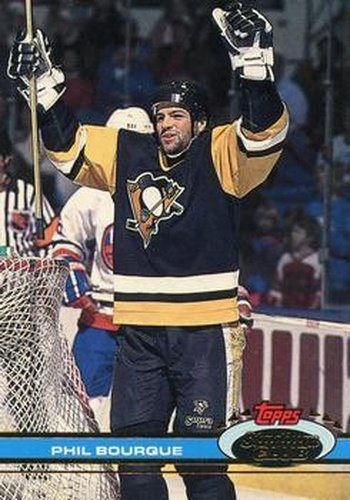 #168 Phil Bourque - Pittsburgh Penguins - 1991-92 Stadium Club Hockey