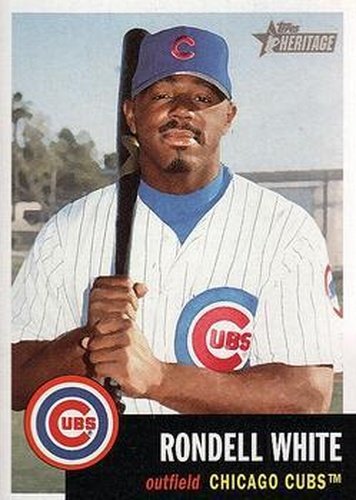 #168 Rondell White - Chicago Cubs - 2002 Topps Heritage Baseball