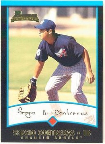 #168 Sergio Contreras - Anaheim Angels - 2001 Bowman Baseball