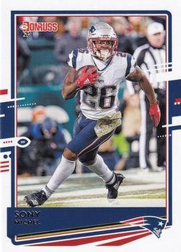 #168 Sony Michel - New England Patriots - 2020 Donruss Football