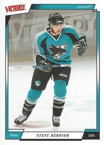 #168 Steve Bernier - San Jose Sharks - 2006-07 Upper Deck Victory Hockey