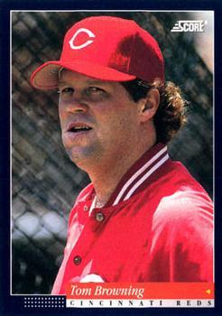 #168 Tom Browning - Cincinnati Reds -1994 Score Baseball
