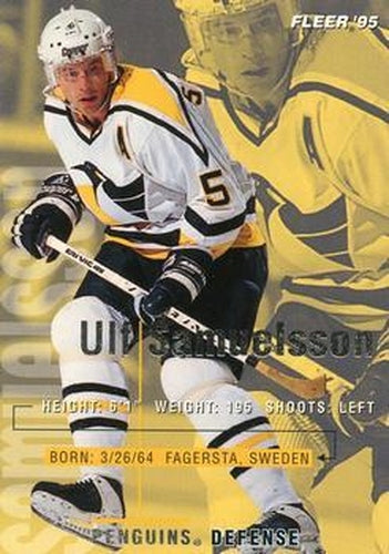 #168 Ulf Samuelsson - Pittsburgh Penguins - 1994-95 Fleer Hockey