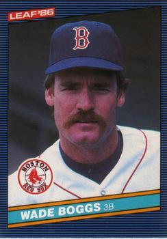#168 Wade Boggs - Boston Red Sox - 1986 Leaf Baseball