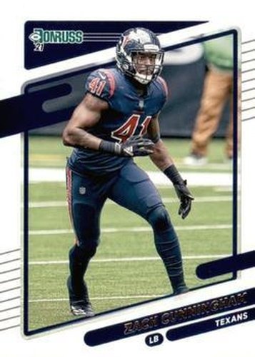#168 Zach Cunningham - Houston Texans - 2021 Donruss Football