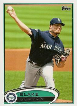 #168 Blake Beavan - Seattle Mariners - 2012 Topps Baseball