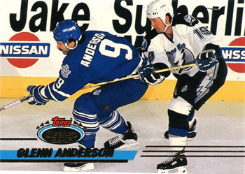#168 Glenn Anderson - Toronto Maple Leafs - 1993-94 Stadium Club Hockey