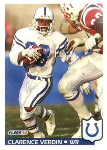 #168 Clarence Verdin - Indianapolis Colts - 1992 Fleer Football