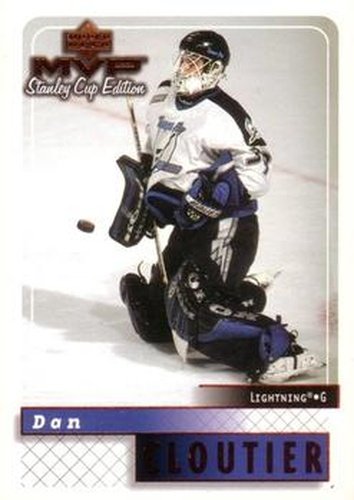 #168 Dan Cloutier - Tampa Bay Lightning - 1999-00 Upper Deck MVP Stanley Cup Edition Hockey