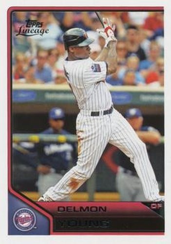 #168 Delmon Young - Minnesota Twins - 2011 Topps Lineage Baseball
