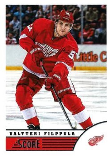 #168 Valtteri Filppula - Detroit Red Wings - 2013-14 Score Hockey