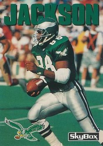 #168 Keith Jackson - Philadelphia Eagles - 1992 SkyBox Impact Football