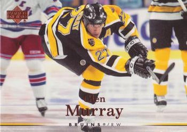 #168 Glen Murray - Boston Bruins - 2007-08 Upper Deck Hockey