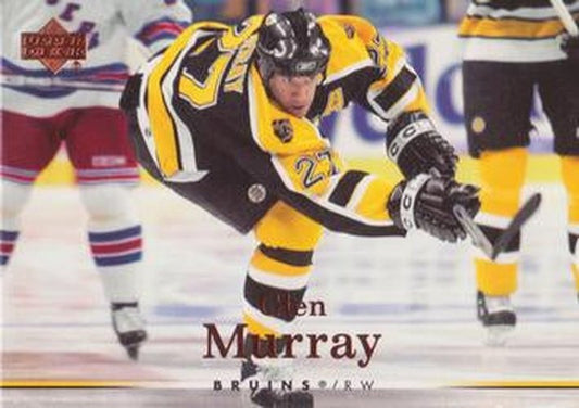 #168 Glen Murray - Boston Bruins - 2007-08 Upper Deck Hockey