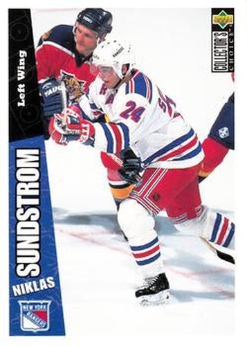 #168 Niklas Sundstrom - New York Rangers - 1996-97 Collector's Choice Hockey