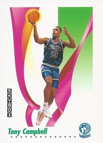 #168 Tony Campbell - Minnesota Timberwolves - 1991-92 SkyBox Basketball