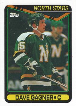 #168 Dave Gagner - Minnesota North Stars - 1990-91 Topps Hockey