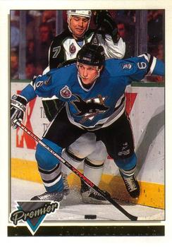 #168 Sandis Ozolinsh - San Jose Sharks - 1993-94 O-Pee-Chee Premier Hockey - Gold