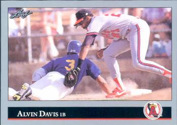 #168 Alvin Davis - California Angels - 1992 Leaf Baseball