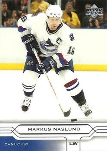 #168 Markus Naslund - Vancouver Canucks - 2004-05 Upper Deck Hockey