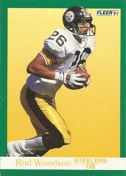 #168 Rod Woodson - Pittsburgh Steelers - 1991 Fleer Football