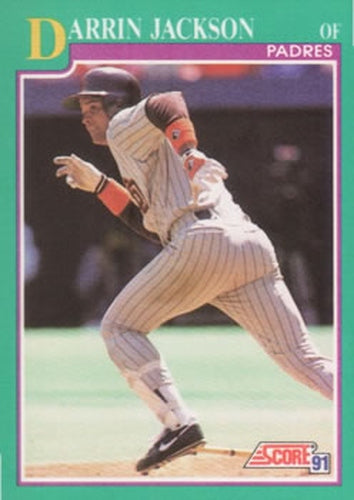 #169 Darrin Jackson - San Diego Padres - 1991 Score Baseball