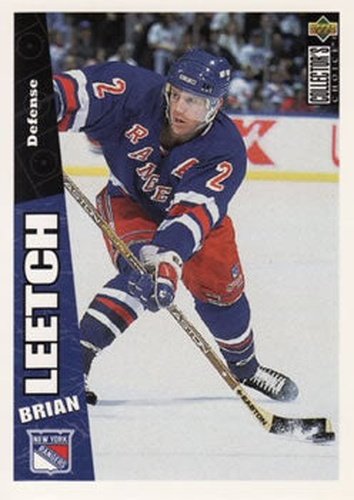 #169 Brian Leetch - New York Rangers - 1996-97 Collector's Choice Hockey