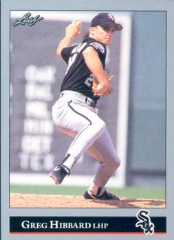 #169 Greg Hibbard - Chicago White Sox - 1992 Leaf Baseball