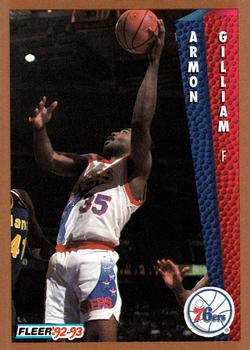 #169 Armon Gilliam - Philadelphia 76ers - 1992-93 Fleer Basketball