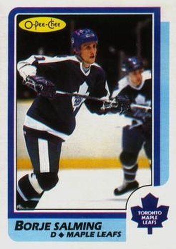#169 Borje Salming - Toronto Maple Leafs - 1986-87 O-Pee-Chee Hockey