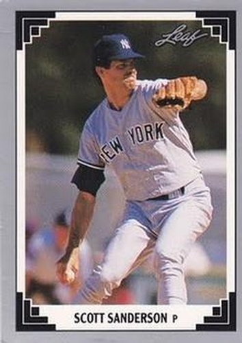 #169 Scott Sanderson - New York Yankees - 1991 Leaf Baseball