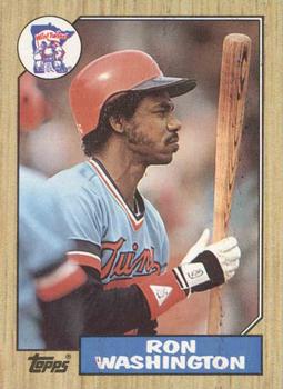 #169 Ron Washington - Minnesota Twins - 1987 Topps Baseball