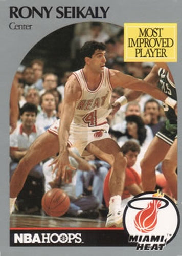 #169 Rony Seikaly - Miami Heat - 1990-91 Hoops Basketball