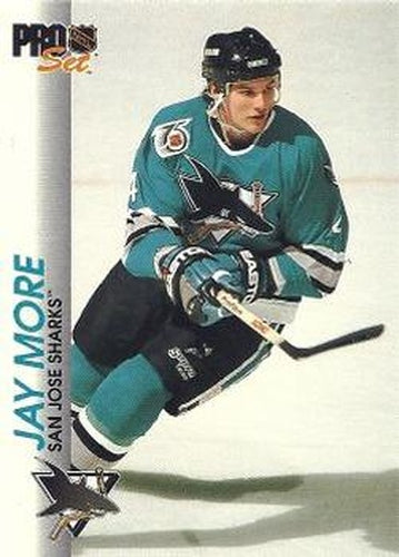 #169 Jay More - San Jose Sharks - 1992-93 Pro Set Hockey